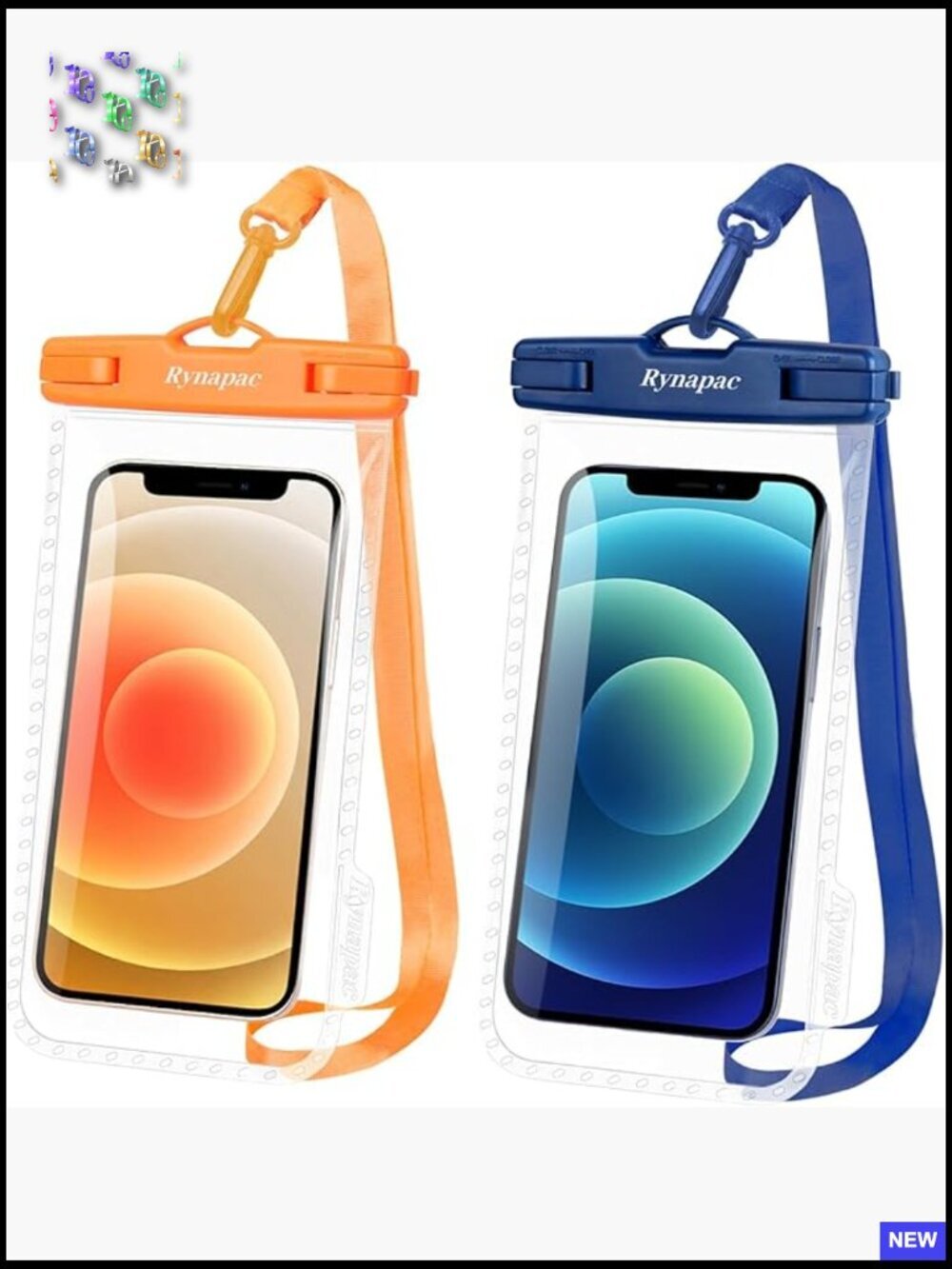 Waterproof Phone Pouch IPX8 Dry Bag Case Lanyard Beach Travel Vacation Cruise